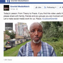 Screenshot of Grenfell Mediawatch